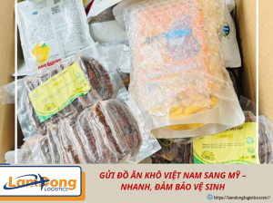Gửi đồ ăn Việt sang Mỹ