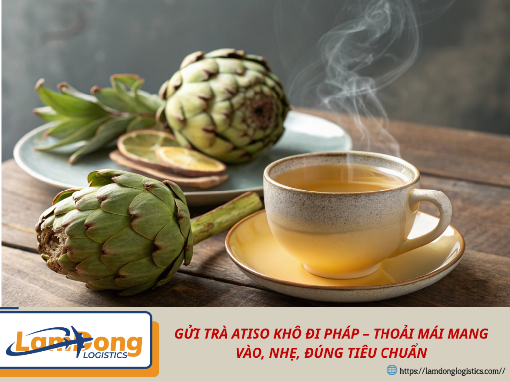 GỬI TRÀ ATISO KHÔ ĐI PHÁP – THOẢI MÁI MANG VÀO, NHẸ, ĐÚNG TIÊU CHUẨN