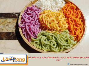 Gửi Mứt Dừa, Mứt Gừng Đi Đức – Ngọt Ngào Không Khí Xuân Việt