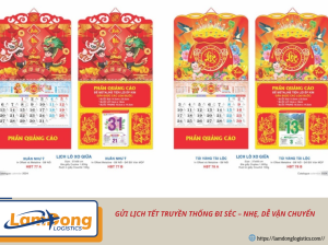 Gửi Lịch Tết Truyền Thống Đi Séc – Nhẹ, Dễ Vận Chuyển