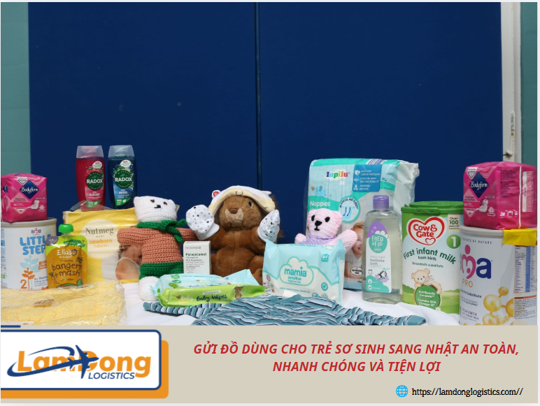 Gửi đồ dùng cho trẻ sơ sinh sang Nhật an toàn, nhanh chóng và tiện lợi