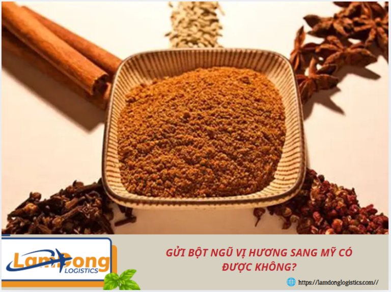 Gửi bột ngũ vị hương sang Mỹ có được không?